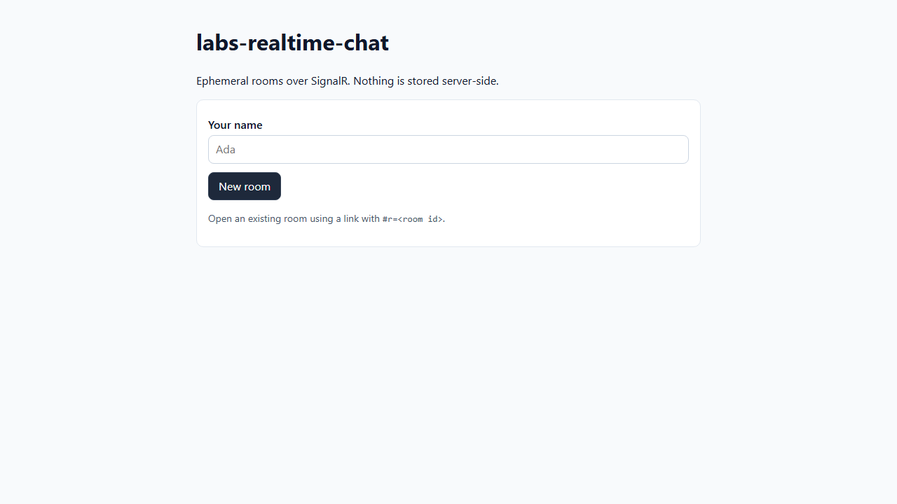 Realtime chat lab branded preview placeholder